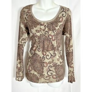 Vintage 90s‎ Babydoll Top Mesh Sheer Sleeve Boho Y2K Forest Fairy Grunge Size XL